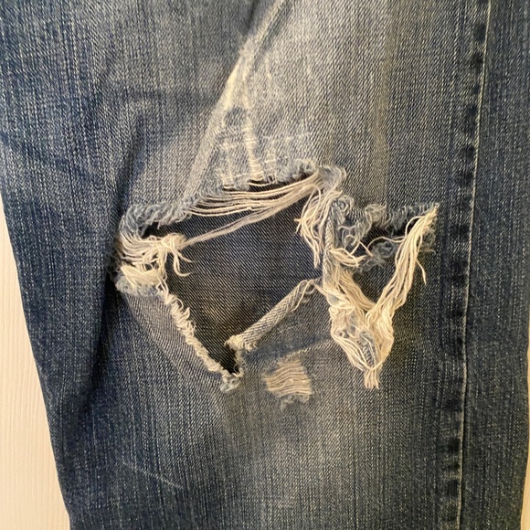 Weekend Sale! Hipster Levis 569 Loose Straight with authentic holes in the knees - Picture 7 of 7